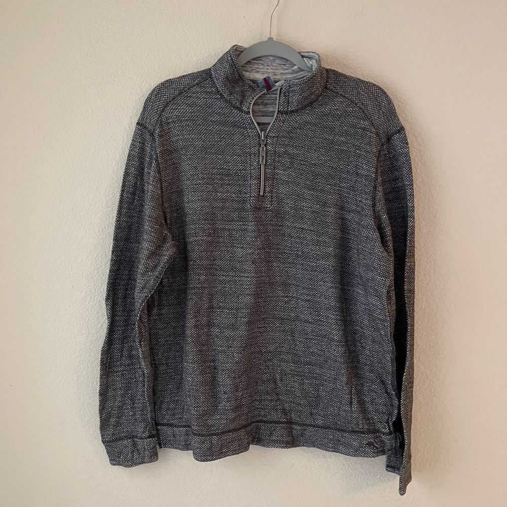 Tommy Bahama reversible quarter zip